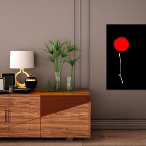 Tableau - Minimalist Flower (1 Part) Vertical