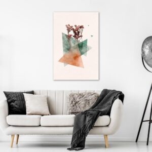 Tableau - Modernist Flower (1 Part) Vertical