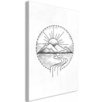Tableau - Mountain Drawing (1 Part) Vertical