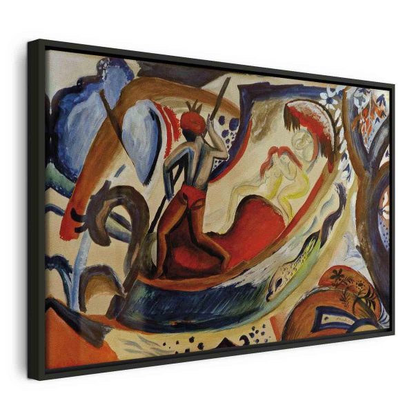 Tableau - Nackte Mädchen in der Barke (August Macke) Tableau - Nackte Mädchen in der Barke (August Macke)