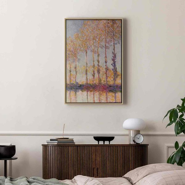 Tableau - Poplars on the Bank of the River Epte