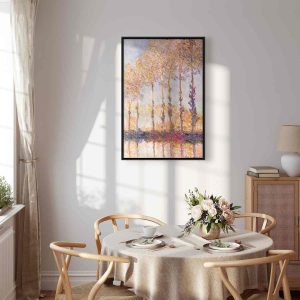 Tableau - Poplars on the Bank of the River Epte