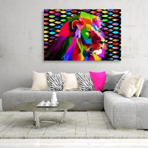 Tableau - Rainbow Lion (1 Part) Wide