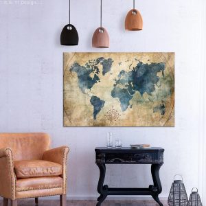 Tableau - Retro Map (1 Part) Wide