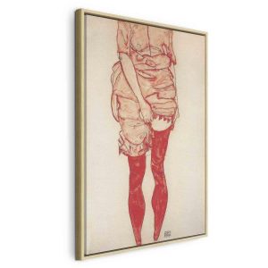 Tableau - Stehende Frau in Rot