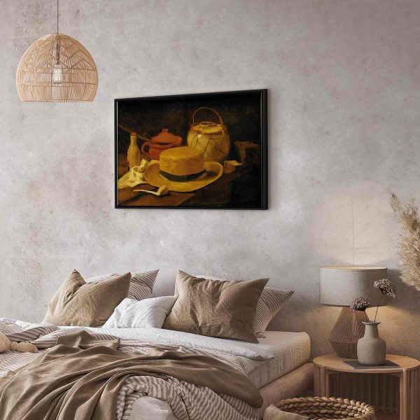 Tableau - Still life with yellow straw hat (Vincent Van Gogh)