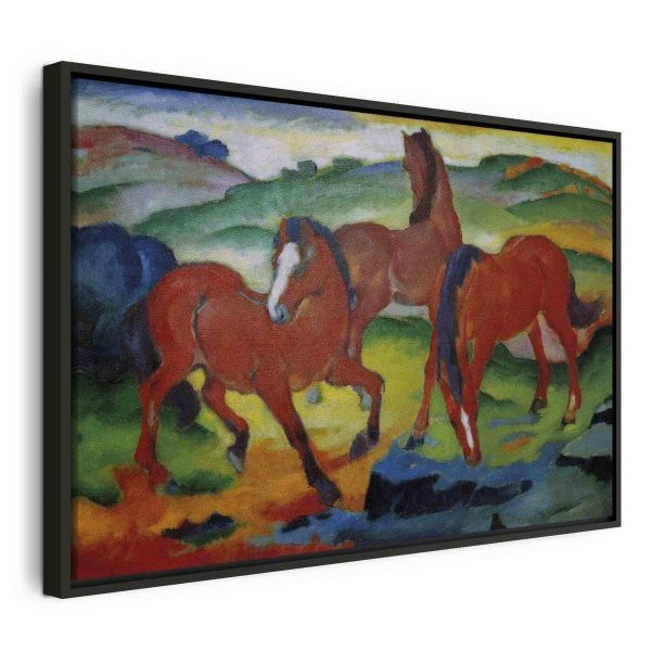 Tableau - The Red Horses (Grazing Horses IV) (Franz Marc) Tableau - The Red Horses (Grazing Horses IV) (Franz Marc)