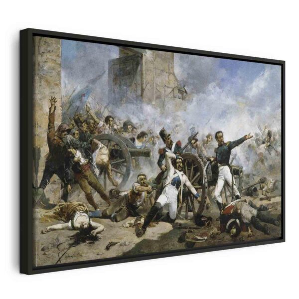 Tableau - The death of Pedro Velarde y Santillán during the defence of the Monteleon Artillery Barracks (Joaquín Sorolla y Bastida) Tableau - The death of Pedro Velarde y Santillán during the defence of the Monteleon Artillery Barracks (Joaquín Sorolla y Bastida)