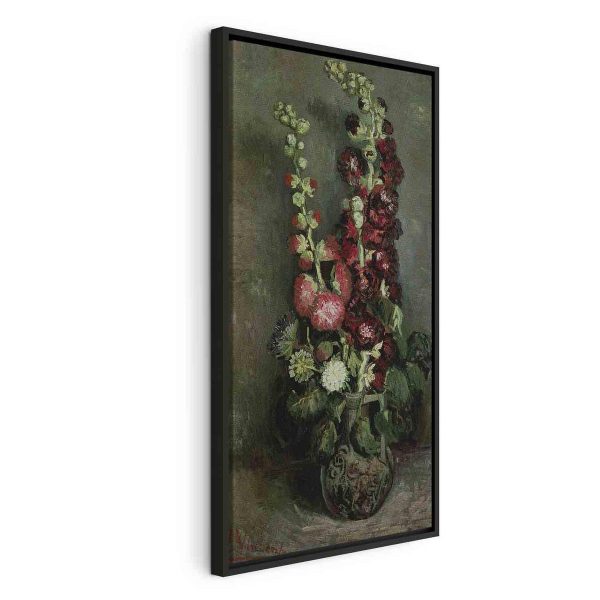 Tableau - Vase of Hollyhocks (Vincent Van Gogh) Tableau - Vase of Hollyhocks (Vincent Van Gogh)