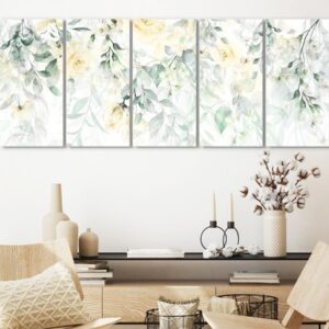 Tableau - Waterfall of Roses (5 Parts) Narrow - Second Variant