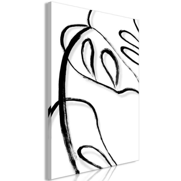 Tableau - White Monstera (1 Part) Vertical Tableau - White Monstera (1 Part) Vertical