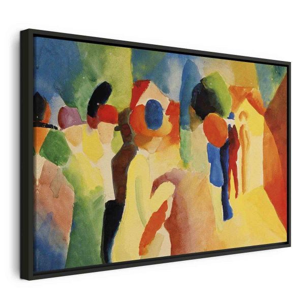 Tableau - With a Yellow Jacket (August Macke) Tableau - With a Yellow Jacket (August Macke)