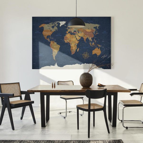 Tableau - World Map: Ink Oceans