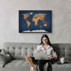 Tableau - World Map: Ink Oceans