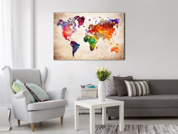 Tableau en liège - Colourful Universe