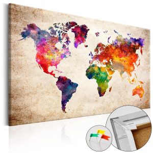 Tableau en liège - Colourful Universe