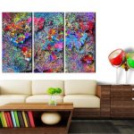 Tableau en liège - Colourful Whirl