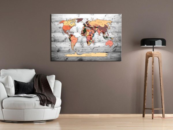 Tableau en liège - Direction World