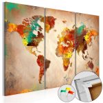 Tableau en liège - Painted World