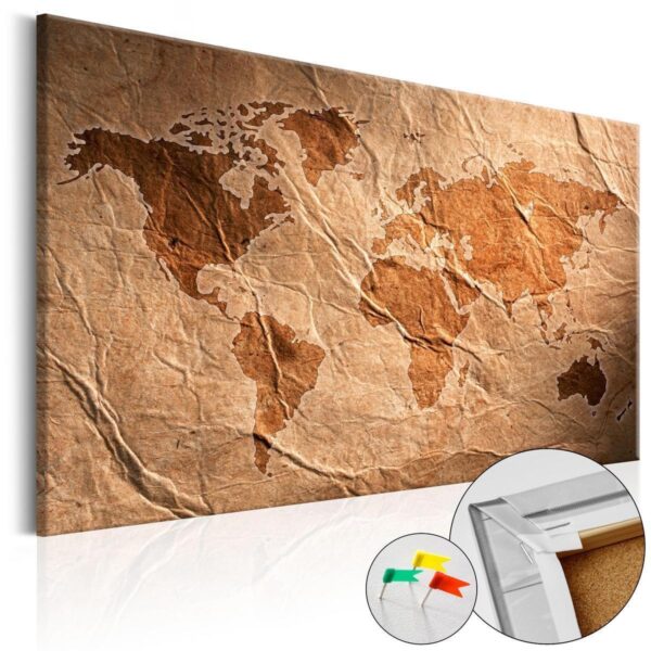 Tableau en liège - Paper Map Tableau en liège - Paper Map