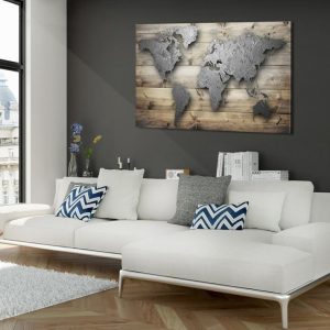 Tableau en liège - Silver World