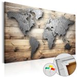 Tableau en liège - Silver World