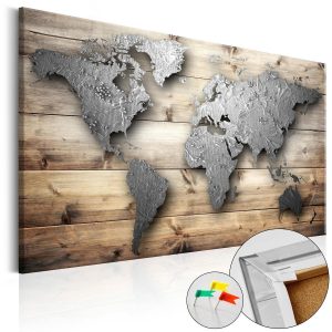 Tableau en liège - Silver World