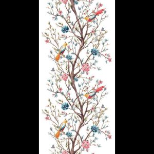 Tapisserie murale - Birds on a Flowering Twig