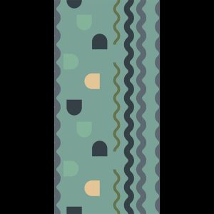 Tapisserie murale - Mint Wave