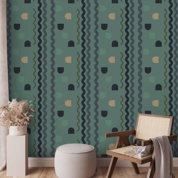 Tapisserie murale - Mint Wave Tapisserie murale - Mint Wave