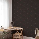 Tapisserie murale - Night Sky - Artistic Composition of Suns and Planets on a Black Background