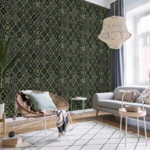 Tapisserie murale - Olive Mosaic