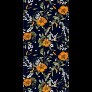 Tapisserie murale - Orange Bloom