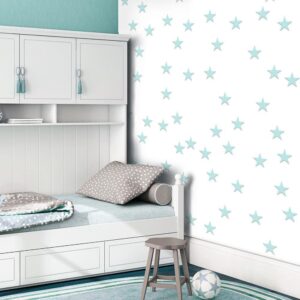 Tapisserie murale - Stars - Aquamarine