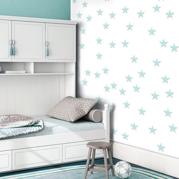Tapisserie murale - Stars - Aquamarine