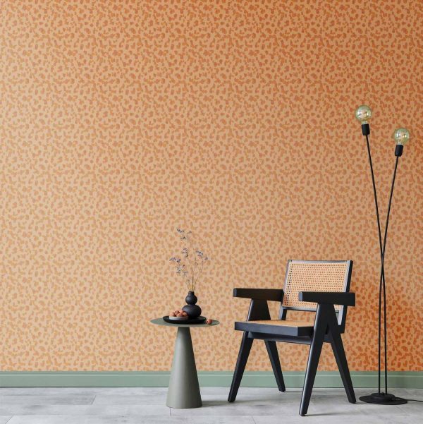 Tapisserie murale - Tiny Dots - optimistic pattern in peach colors Tapisserie murale - Tiny Dots - optimistic pattern in peach colors