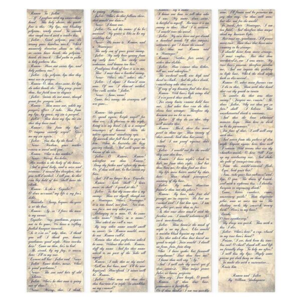 Tapisserie murale - Verses of Love (Romeo & Juliet)