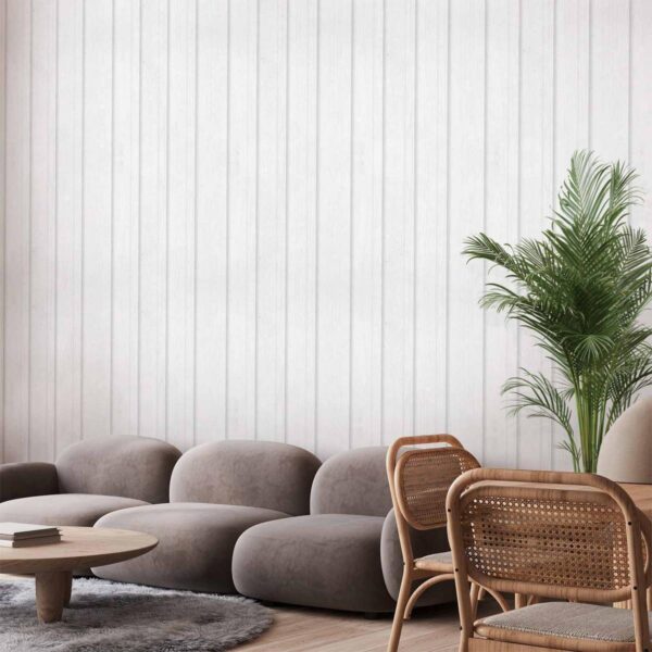 Tapisserie murale - Vertical Lines - White background with a delicate wood pattern vertically Tapisserie murale - Vertical Lines - White background with a delicate wood pattern vertically