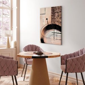 Tableau - Art of Shapes (1-part) - Hand-Painted Abstract Artwork