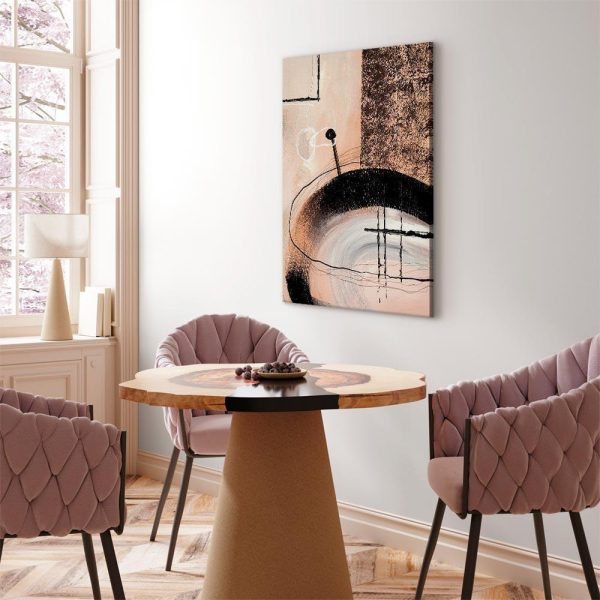 Tableau - Art of Shapes (1-part) - Hand-Painted Abstract Artwork