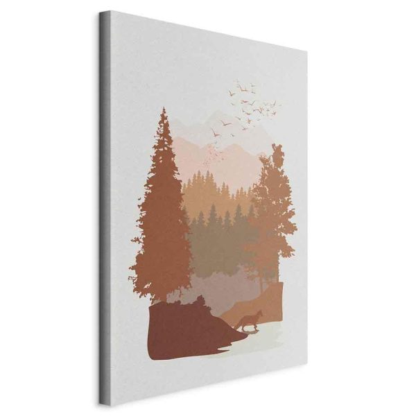 Tableau - Autumn in the Mountains (1 Part) Vertical Tableau - Autumn in the Mountains (1 Part) Vertical