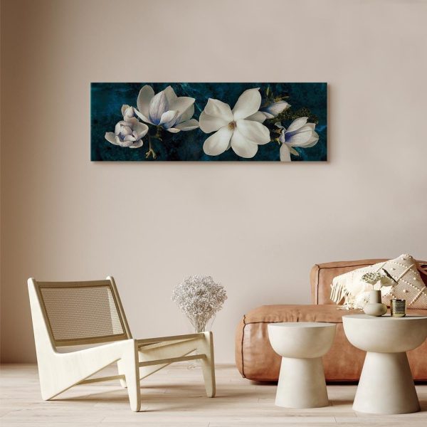 Tableau - Avant-Garde Magnolia (1 Part) Narrow Turquoise