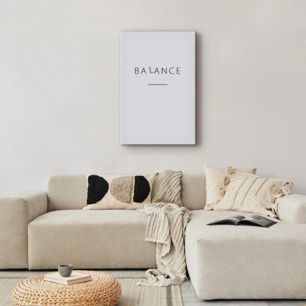 Tableau - Balance of Words (1-part) - Black English Text on White