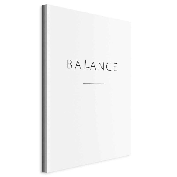 Tableau - Balance of Words (1-part) - Black English Text on White Tableau - Balance of Words (1-part) - Black English Text on White