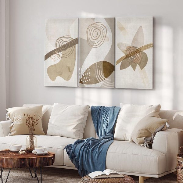 Tableau - Beige Trio (3 Parts)