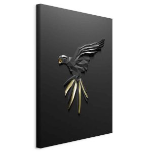 Tableau - Black Parrot (1 Part) Vertical