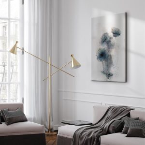 Tableau - Blue Poppies (1 Part) Vertical