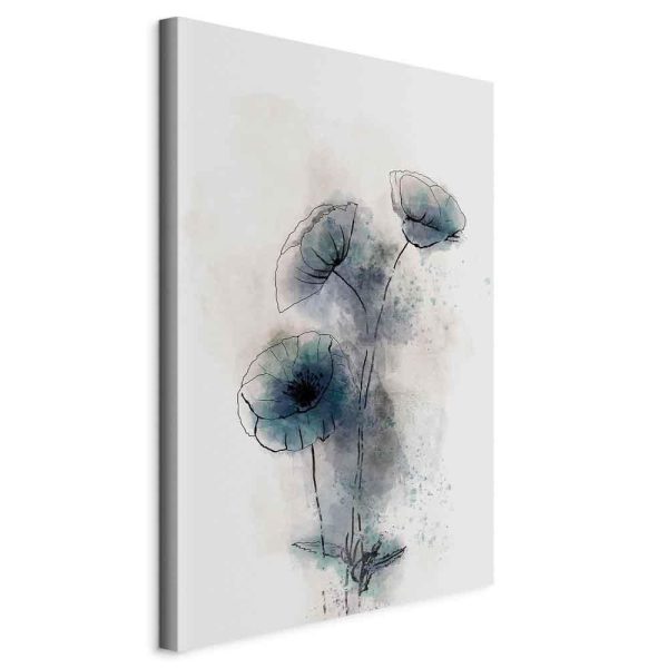 Tableau - Blue Poppies (1 Part) Vertical Tableau - Blue Poppies (1 Part) Vertical