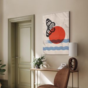 Tableau - Butterfly and Sunrise (1 Part) Vertical