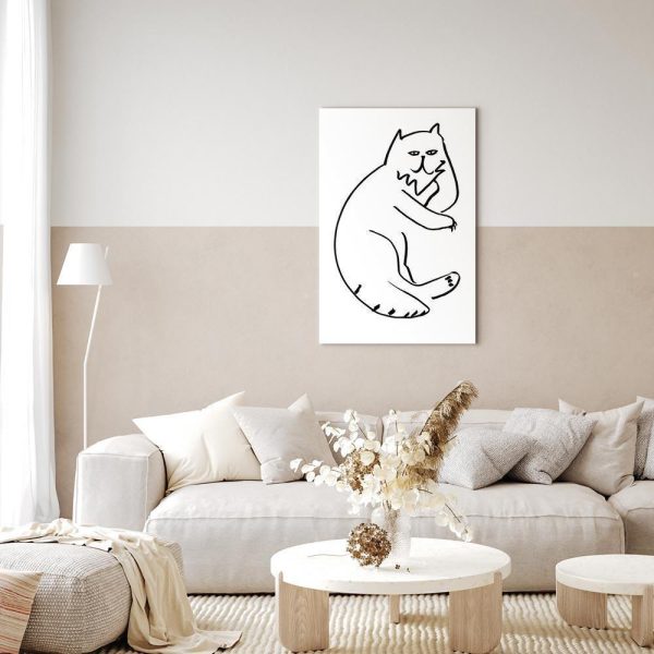Tableau - Cat Relaxing (1 Part) Vertical